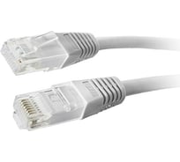 Патч-корд TWT RJ45-RJ45, 4 пары, UTP, категория 6, 1 м, серый, 45-45-1.0/6-GY
