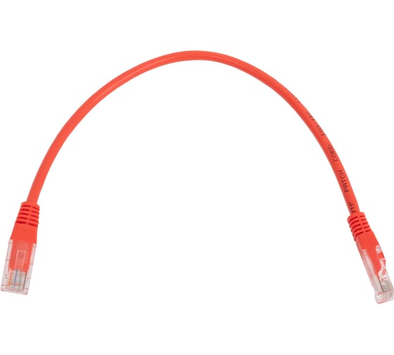 Патч-корд TWT RJ45-RJ45, 4 пары, UTP, категория 5е, 0.3 м, оранжевый 45-45-0.3-OR