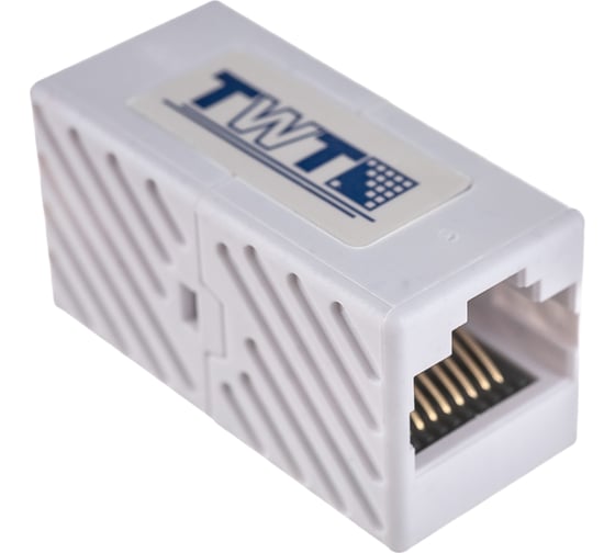 Соединитель 2-х портов RJ-45, неэкранированный, категории 6 TWT CP45UTP6