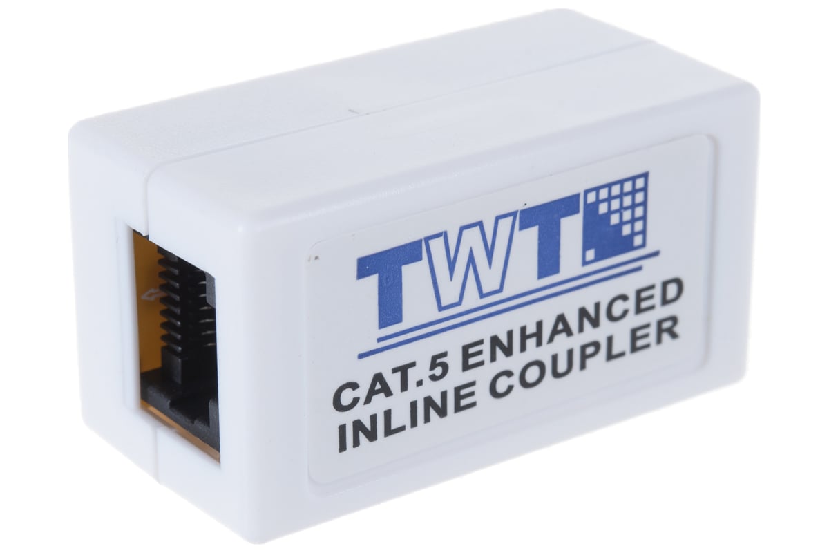 Соединитель 2-х портов RJ-45, неэкранированный, категории 5е TWT ...