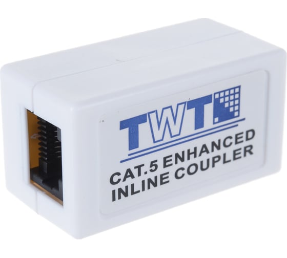 Соединитель 2-х портов RJ-45, неэкранированный, категории 5е TWT CP45UTP5E