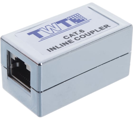 Соединитель 2-х портов RJ-45, экранированный, категории 6 TWT CP45STP6