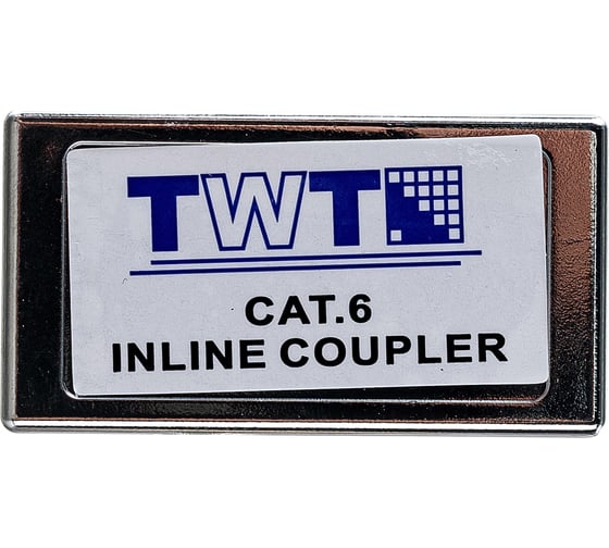 Соединитель 2-х портов RJ-45, экранированный, категории 6 TWT CP45STP6
