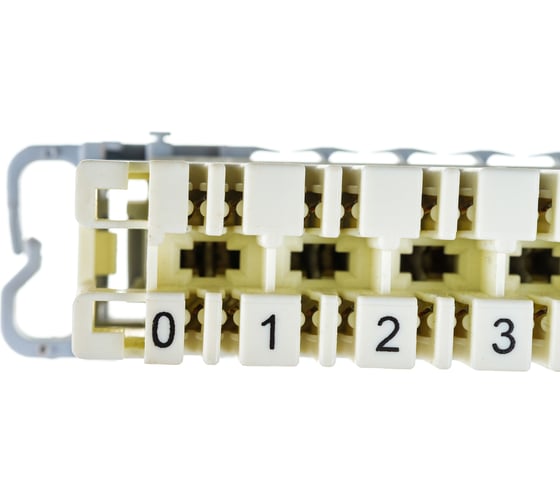 Размыкаемый плинт TWT LSA-PLUS-PROFIL HIGHBAND категория 5 маркировка от 0 до 9 под хомут LSA10P-DIS-5E