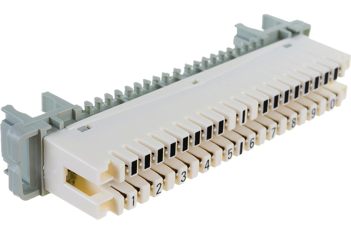 Размыкаемый плинт TWT LSA-PLUS-PROFIL маркировка от 1 до 0 Eco под ...