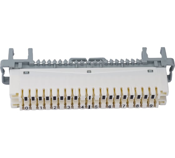 Размыкаемый плинт TWT LSA-PLUS-PROFIL маркировка от 0 до 9 Eco под хомут и профиль LSA10P-DIS-09