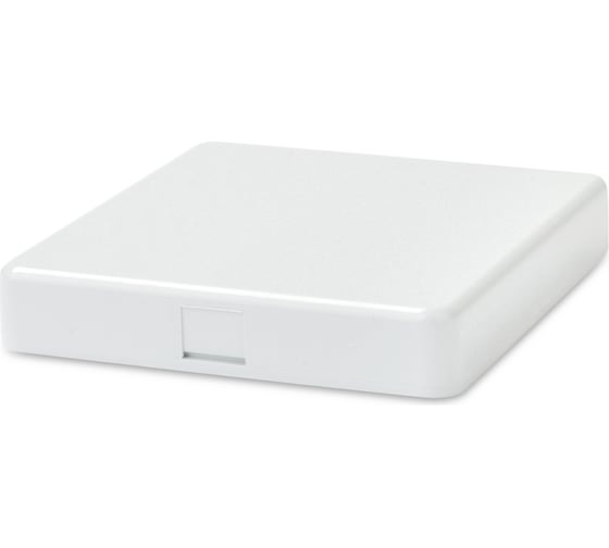 Оптическая абонентская розетка Hyperline FO-WB90-FTTH-2UN-WH (без адаптера), совместима с адаптерами SC/DLC, 2 порта, 90 мм х 92 мм х 15 мм 255001