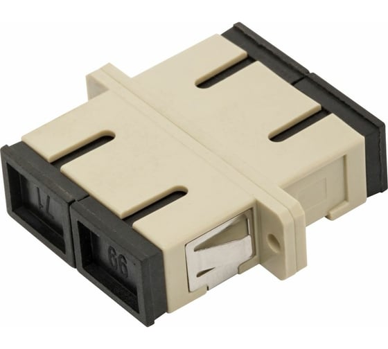Оптический адаптер LANMASTER SC, OM3, дуплексный LAN-2SC-AM-OM3 1