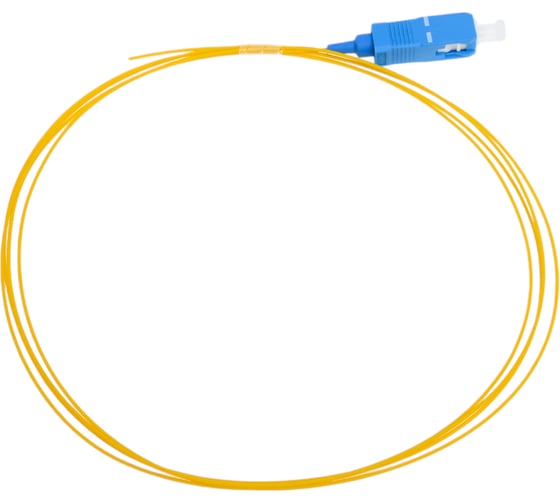 Пигтейл LANMASTER SC, UPC одномодовый OS2, 1.5 м LAN-PIG-SC/SU-1.5