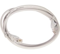 Патч-корд LANMASTER RJ45-RJ45, 4 пары, UTP, категория 5е, 1.5 м, белый, LSZH, LAN-PC45/U5E-1.5-WH