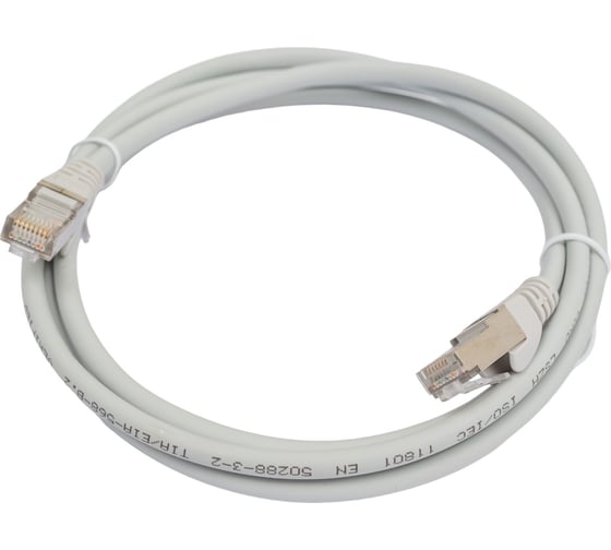 Патч-корд LANMASTER RJ45-RJ45, 4 пары, FTP, категория 5е, 1.5 м, серый, LSZH, LAN-PC45/S5E-1.5-GY