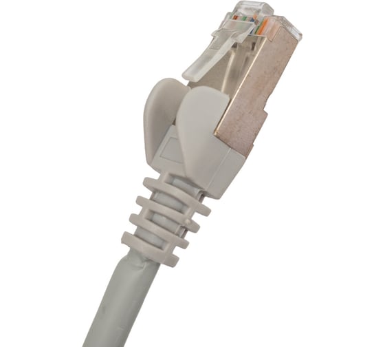 Патч-корд LANMASTER RJ45-RJ45, 4 пары, FTP, категория 5е, 1.5 м, серый, LSZH, LAN-PC45/S5E-1.5-GY