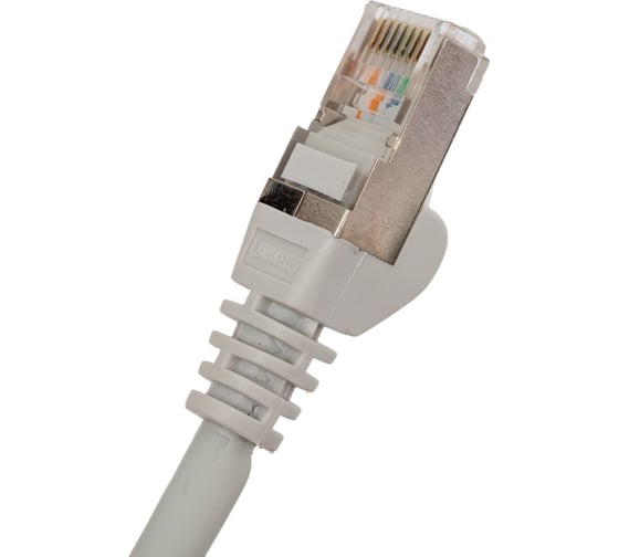 Патч-корд LANMASTER RJ45-RJ45, 4 пары, FTP, категория 5е, 1.5 м, серый, LSZH, LAN-PC45/S5E-1.5-GY