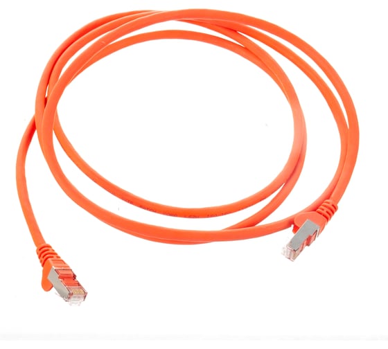 Патч-корд LANMASTER RJ45-RJ45, 4 пары, FTP, категория 6A, 2 м, оранжевый, LSZH, LAN-PC45/S6A-2.0-OR 1