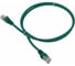 Патч-корд LANMASTER RJ45-RJ45, 4 пары, UTP, категория 5е, 0.5 м, зеленый, LSZH, LAN-PC45/U5E-0.5-GN 1
