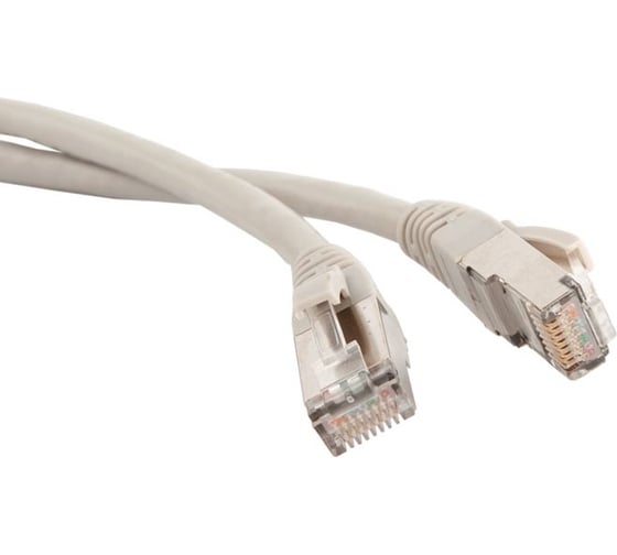 Патч-корд LANMASTER RJ45-RJ45, 4 пары, FTP, категория 6, 1 м, серый, LSZH, LAN-PC45/S6-1.0-GY 1