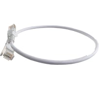 Патч-корд LANMASTER RJ45-RJ45, 4 пары, UTP, категория 5е, 0.5 м, белый, LSZH, LAN-PC45/U5E-0.5-WH