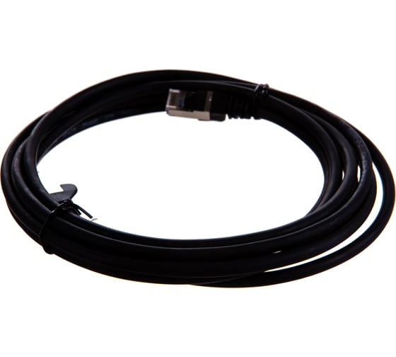 Патч-корд LANMASTER RJ45-RJ45, 4 пары, FTP, категория 5е, 3 м, черный LSZH LAN-PC45/S5E-3.0-BK