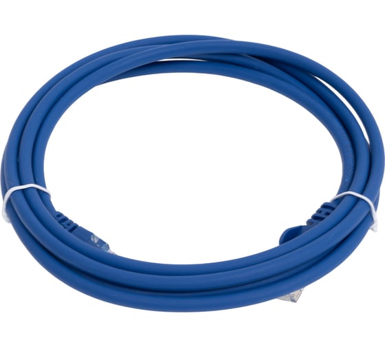 Патч-корд LANMASTER RJ45-RJ45, 4 пары, UTP, категория 5е, 2 м, синий, LSZH, LAN-PC45/U5E-2.0-BL