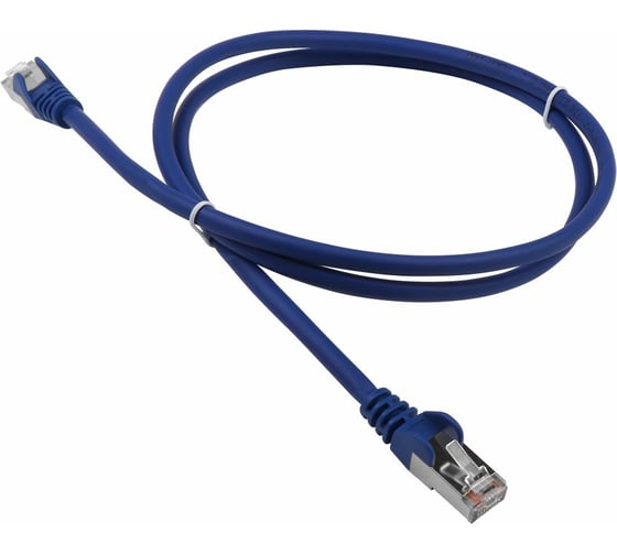 Патч-корд LANMASTER RJ45-RJ45, 4 пары, FTP, категория 5е, 0.5 м, синий, LSZH, LAN-PC45/S5E-0.5-BL