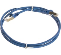 Патч-корд LANMASTER RJ45-RJ45, 4 пары, FTP, категория 5е, 1 м, синий, LSZH, LAN-PC45/S5E-1.0-BL