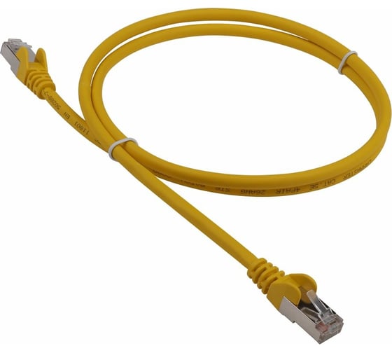 Патч-корд LANMASTER RJ45-RJ45, 4 пары, FTP, категория 5е, 1.5 м, желтый, LSZH, LAN-PC45/S5E-1.5-YL