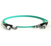 Волоконно-оптический патч-корд (шнур) Hyperline FC-D2-503-FC/PR-FC/PR-H-2M-LSZH-AQ MM 50/125(OM3), FC-FC, duplex, LSZH, 2 м 247644