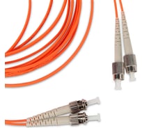 Волоконно-оптический патч-корд (шнур) Hyperline FC-D2-50-FC/PR-ST/PR-H-3M-LSZH-OR MM 50/125, FC-ST, 2.0 мм, duplex, LSZH, 3 м 239432