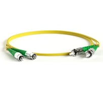 Волоконно-оптический патч-корд (шнур) Hyperline FC-D2-9-FC/AR-ST/AR-H-3M-LSZH-YL SM 9/125 (OS2), FC/APC-ST/APC, 2.0 мм, duplex, LSZH, 3 м 238584