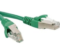 Патч-корд Hyperline PC-LPM-SFTP-RJ45-RJ45-C5e-20M-LSZH-GN SF/UTP, экранированный, Cat.5е (100% Fluke Component Tested), LSZH, 20 м, зеленый 264437