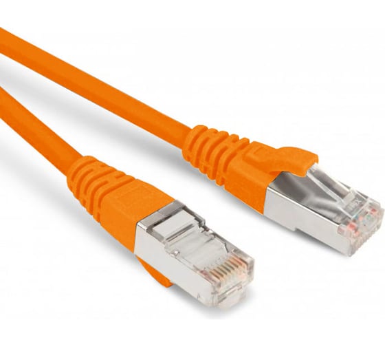 Патч-корд Hyperline PC-LPM-SFTP-RJ45-RJ45-C5e-7M-LSZH-OR SF/UTP, экранированный, Cat.5e (100% Fluke Component Tested), LSZH, 7 м, оранжевый 264395 1