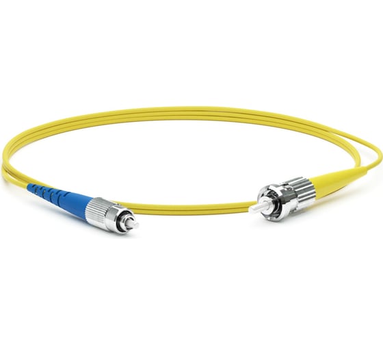 Волоконно-оптический патч-корд (шнур) Hyperline FC-S2-9-FC/UR-ST/UR-H-20M-LSZH-YL SM 9/125 (OS2), FC/UPC-ST/UPC, 2.0 мм, simplex, LSZH, 20 м 247461 1