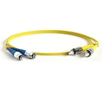 Волоконно-оптический патч-корд (шнур) Hyperline FC-D2-9-FC/UR-ST/UR-H-50M-LSZH-YL SM 9/125 (OS2), FC/UPC-ST/UPC, 2.0 мм, duplex, LSZH, 50 м 247552