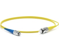 Волоконно-оптический патч-корд (шнур) Hyperline FC-S2-9-FC/UR-ST/UR-H-1M-LSZH-YL SM 9/125 (OS2), FC/UPC-ST/UPC, 2.0 мм, simplex, LSZH, 1 м 243127