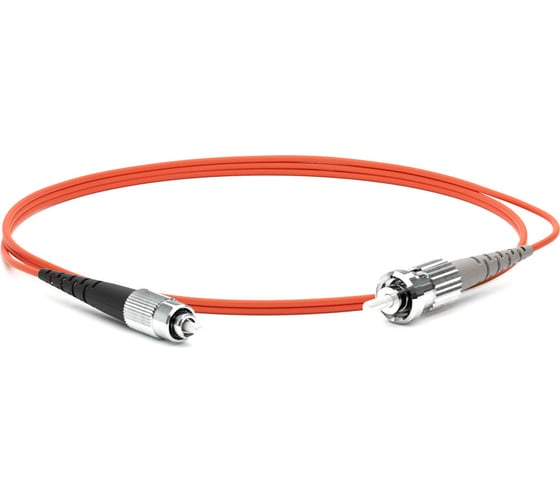 Волоконно-оптический патч-корд (шнур) Hyperline FC-S2-50-FC/PR-ST/PR-H-1.5M-LSZH-OR MM 50/125, FC-ST, 2.0 мм, simplex, LSZH, 1.5 м 245558 1