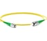 Волоконно-оптический патч-корд (шнур) Hyperline FC-S2-9-FC/AR-ST/AR-H-5M-LSZH-YL SM 9/125 (OS2), FC/APC-ST/APC, 2.0 мм, simplex, LSZH, 5 м 250694 1