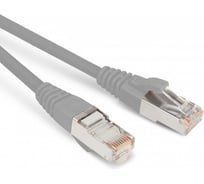 Патч-корд Hyperline PC-LPM-SFTP-RJ45-RJ45-C6a-15M-LSZH-GY S/FTP, экранированный, Cat.6a (100% Fluke Component Tested), LSZH, 15 м, серый 447293