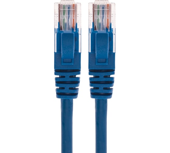 Патч-корд U/UTP REXANT CAT 5e, RJ45-RJ45, 26AWG, LSZH, синий, 0,5м 02-0104-05