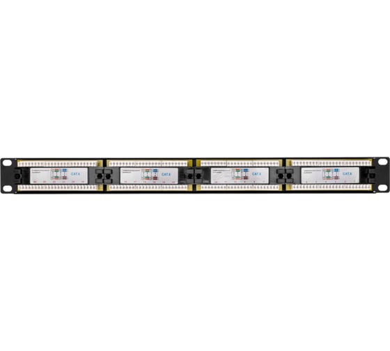 Патч-панель 19" REXANT 1U, 24 порта RJ-45, CAT 6, UTP 02-0234