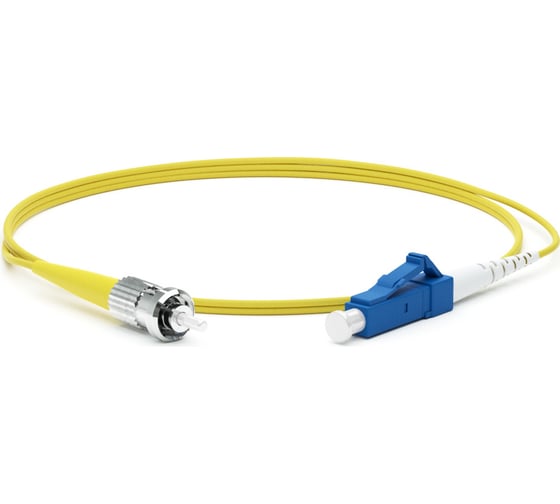 Волоконно-оптический патч-корд (шнур) Hyperline FC-S2-9-LC/UR-ST/UR-H-3M-LSZH-YL SM 9/125 (OS2), LC/UPC-ST/UPC, 2.0 мм, simplex, LSZH, 3 м 247467 1