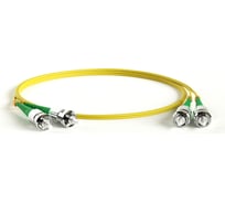Волоконно-оптический патч-корд (шнур) Hyperline FC-D2-9-ST/AR-ST/AR-H-10M-LSZH-YL SM 9/125 (OS2), ST/APC-ST/APC, 2.0 мм, duplex, LSZH, 10 м 250730