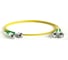 Волоконно-оптический патч-корд (шнур) Hyperline FC-D2-9-ST/AR-ST/AR-H-10M-LSZH-YL SM 9/125 (OS2), ST/APC-ST/APC, 2.0 мм, duplex, LSZH, 10 м 250730 1