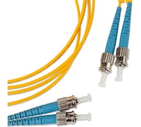 Волоконно-оптический патч-корд (шнур) Hyperline FC-D2-9-ST/UR-ST/UR-H-50M-LSZH-YL SM 9/125 (OS2), ST/UPC-ST/UPC, 2.0 мм, duplex, LSZH, 50 м 247576