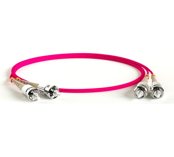 Волоконно-оптический патч-корд (шнур) Hyperline mm 50/125(om4), st-st, 2.0 мм, duplex, lszh, 3 м 239501 1