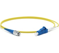 Волоконно-оптический патч-корд (шнур) Hyperline FC-S2-9-FC/UR-LC/UR-H-0.5M-LSZH-YL SM 9/125 (OS2), FC/UPC-LC/UPC, 2.0 мм, simplex, LSZH, 0.5 м 279099