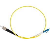 Волоконно-оптический патч-корд (шнур) Hyperline FC-S2-9-FC/UR-LC/UR-H-0.5M-LSZH-YL SM 9/125 (OS2), FC/UPC-LC/UPC, 2.0 мм, simplex, LSZH, 0.5 м 279099