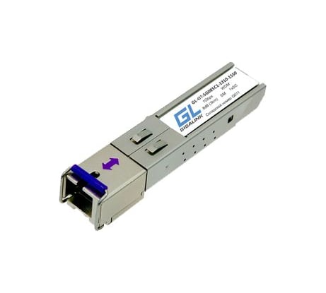 Модуль SFP GIGALINK WDM, 155Mb/1,25Gb/s, одно волокно SM,SC GL-OT-SG08SC1-1550-1310-D