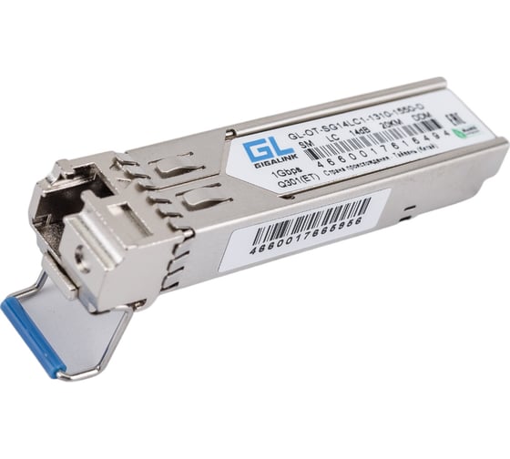 Модуль SFP GIGALINK WDM, 1.25Гбит/c, одно волокно SM, LC GL-OT-SG14LC1-1310-1550-D