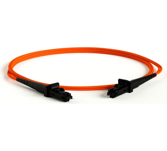 Волоконно-оптический патч-корд (шнур) Hyperline FC-D2-50-MTRJF/PR-MTRJF/PR-H-3M-LSZH-OR MM 50/125, MTRJ(мама)-MTRJ(мама), 2.0 мм, duplex, LSZH, 3 м 426964