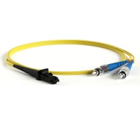 Волоконно-оптический патч-корд (шнур) Hyperline FC-D2-9-FC/UR-MTRJM/UR-H-1M-LSZH-YL SM 9/125 (OS2), FC-MTRJ(папа), 2.0 мм, duplex, LSZH, 1 м 28178